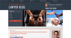 Desktop Screenshot of californiacriminaldefenselawyerblog.com