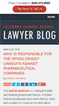 Mobile Screenshot of californiacriminaldefenselawyerblog.com